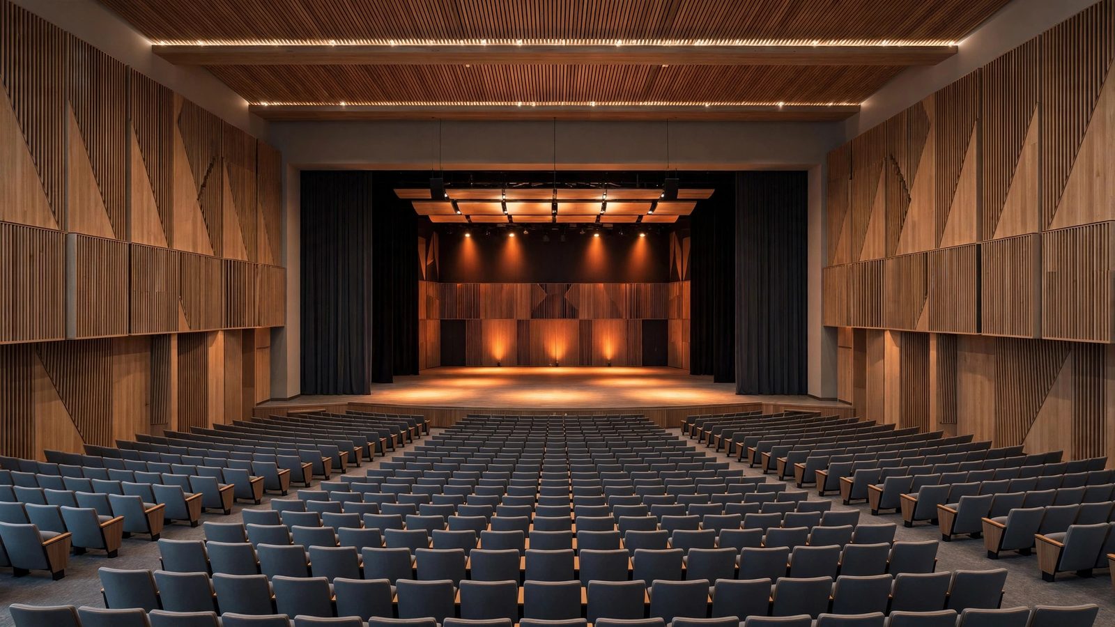Acoustic design planning diagram for a music space