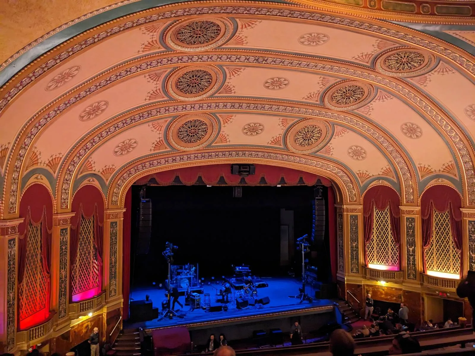 Concert hall with acoustic treatment