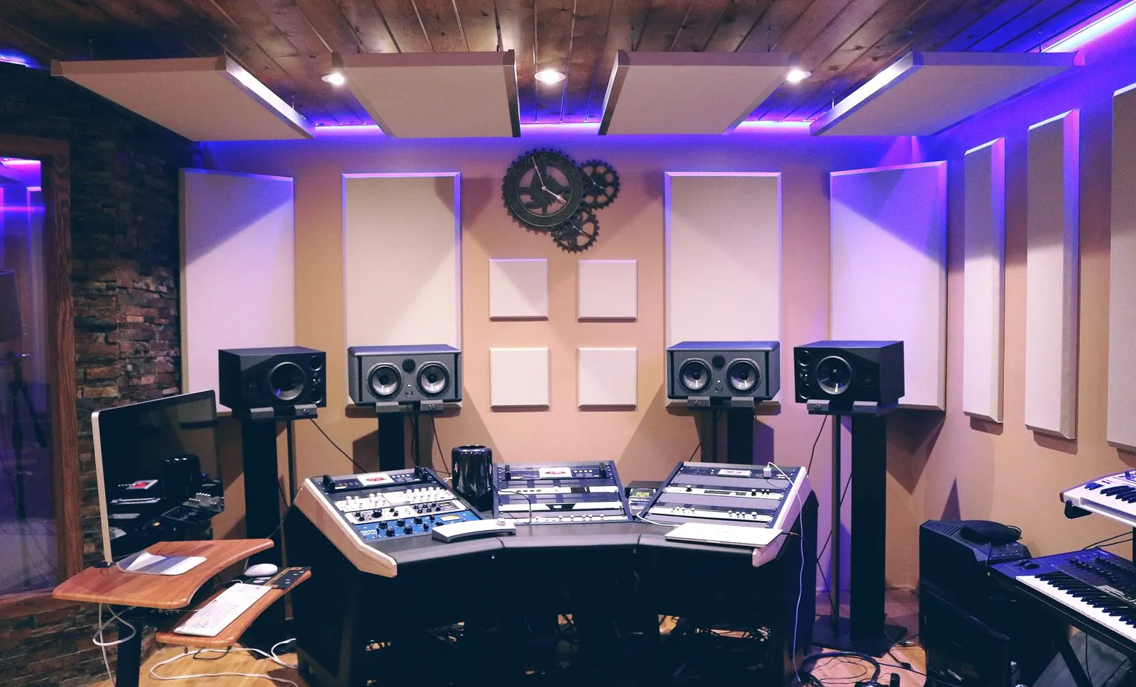 Recording studio control room
